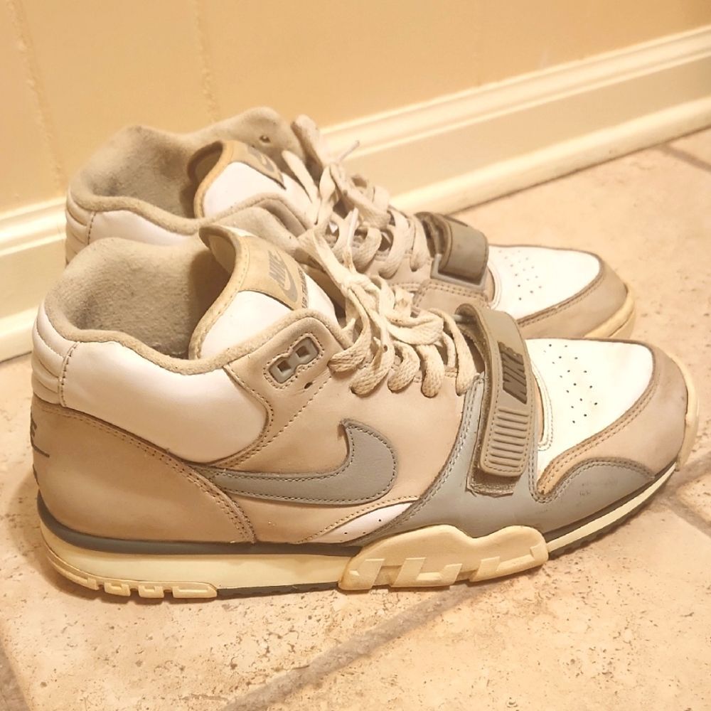 Nike Air Trainer 1 Photon Dust Light Smoke Gray DM0521-001 Men's Size 12